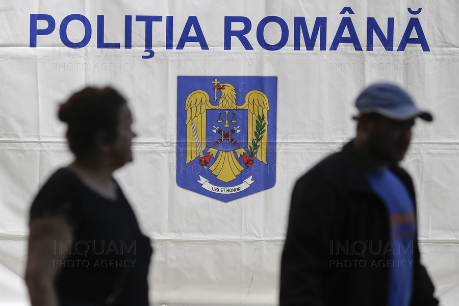 POLITIA ROMANA - LANSARE - CAMPANIE - CENTURA DE SIGURANTA