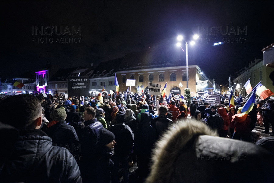BRASOV - PROTEST - GUVERN - ZIUA A VI-A