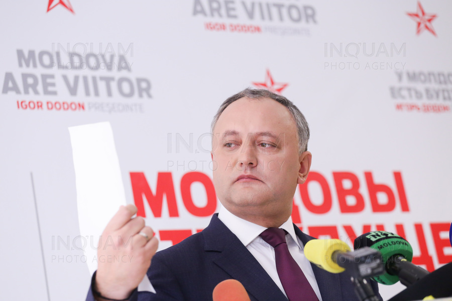 REPUBLICA MOLDOVA - ALEGERI PREZIDENTIALE - IGOR DODON