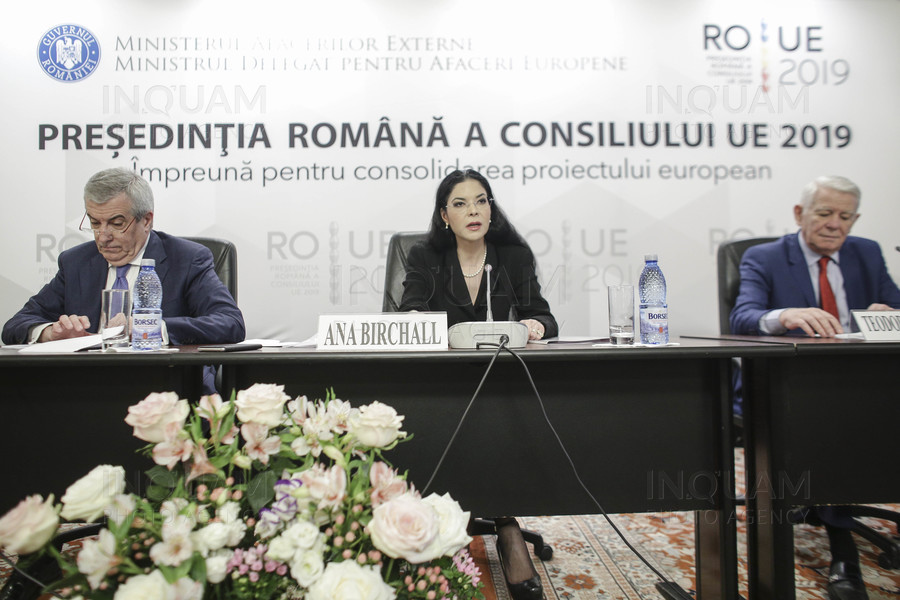 BUCURESTI - DEZBATERE - PRESEDINTIA ROMANIEI - CONSILIUL UNIUNII EUROPENE - 2019