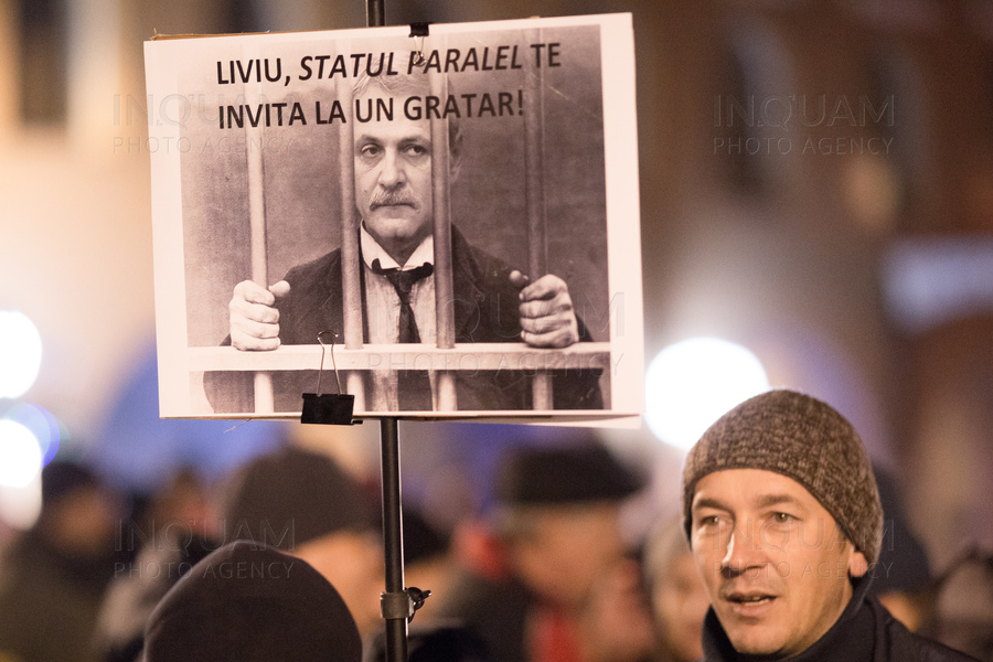BRASOV - PROTEST IMPOTRIVA GUVERNULUI