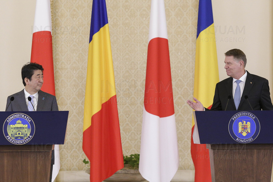 BUCURESTI - KLAUS IOHANNIS - SHINZO ABE