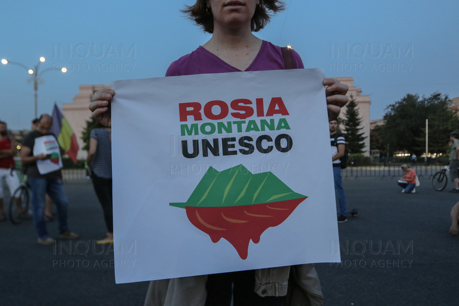 BUCURESTI - ROSIA MONTANA - PROTEST