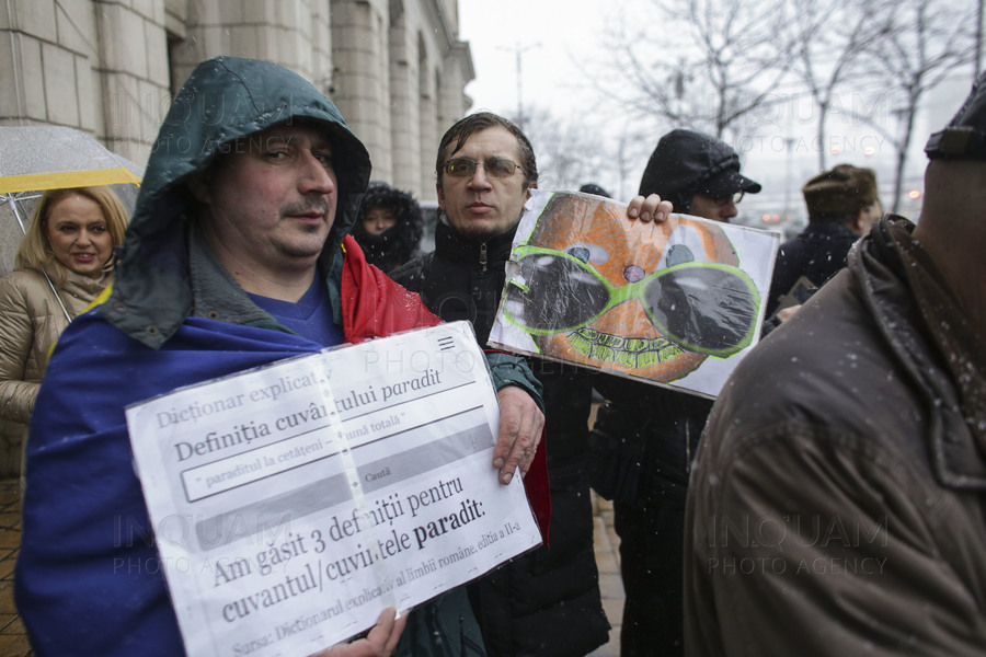 BUCURESTI - PROTEST - MINISTERUL JUSTITIEI