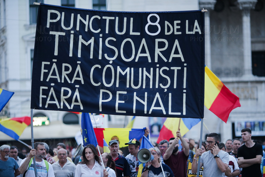 TIMISOARA - PROTEST - PIATA OPEREI