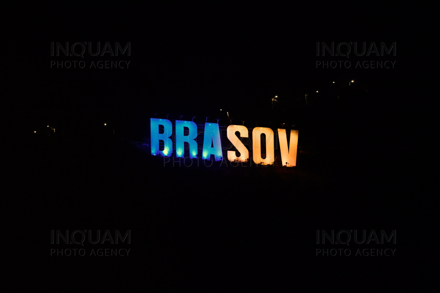 BRASOV - ILUMINAT - STEAGUL UCRAINEI - 24 FEB 2024
