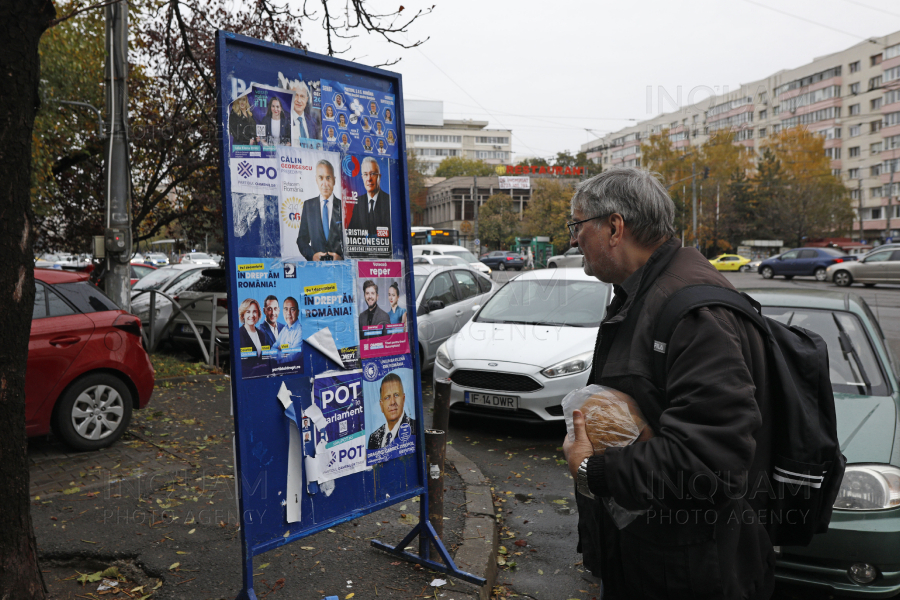 BUCURESTI - ALEGERI 2024 - AFISAJ ELECTORAL - 11 NOI 2024