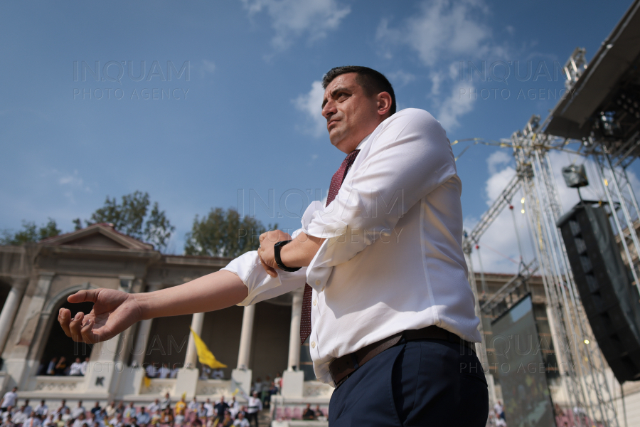 BUCURESTI - ALEGERI 2024 - AUR - LANSARE CANDIDATI PARLAMENTARE - 22 SEP 2024