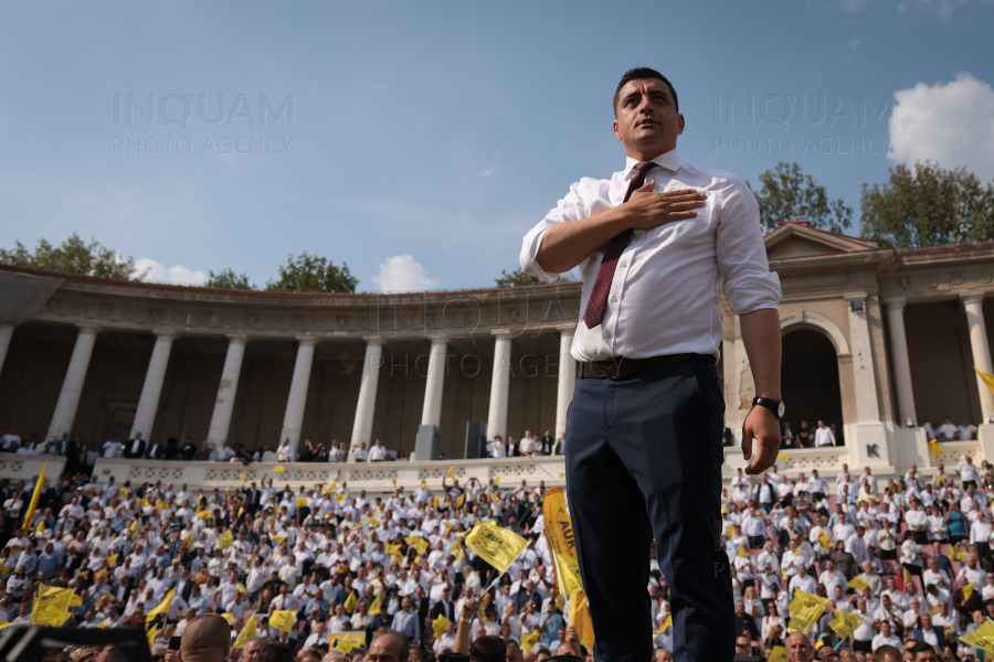 BUCURESTI - ALEGERI 2024 - AUR - LANSARE CANDIDATI PARLAMENTARE - 22 SEP 2024