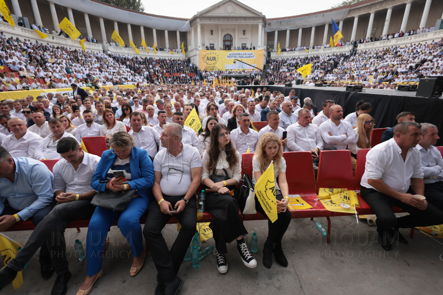 BUCURESTI - ALEGERI 2024 - AUR - LANSARE CANDIDATI PARLAMENTARE - 22 SEP 2024