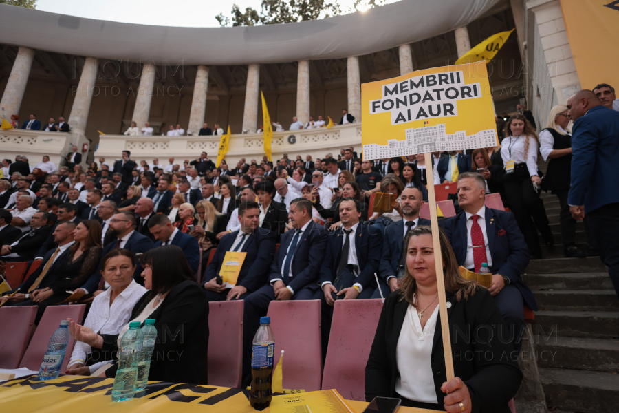 BUCURESTI - ALEGERI 2024 - AUR - LANSARE CANDIDATI PARLAMENTARE - 22 SEP 2024