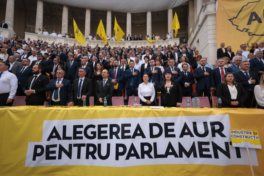 BUCURESTI - ALEGERI 2024 - AUR - LANSARE CANDIDATI PARLAMENTARE - 22 SEP 2024