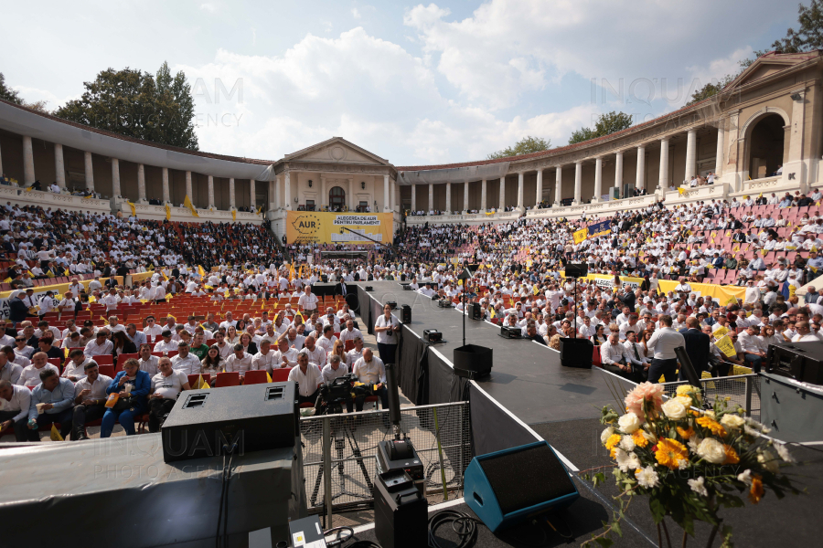 BUCURESTI - ALEGERI 2024 - AUR - LANSARE CANDIDATI PARLAMENTARE - 22 SEP 2024