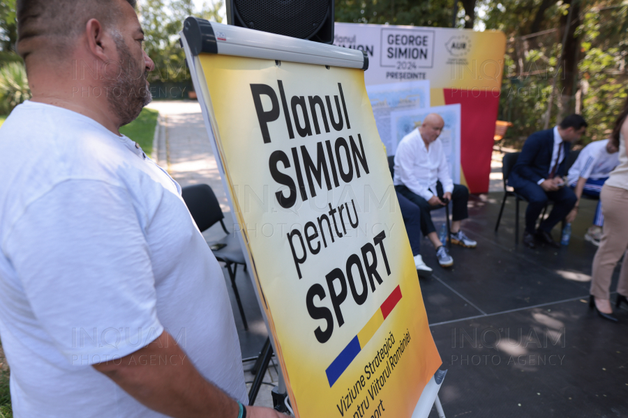 BUCURESTI - ALEGERI 2024 - AUR - PLANUL SIMION PENTRU SPORT - 3 AUG 2024