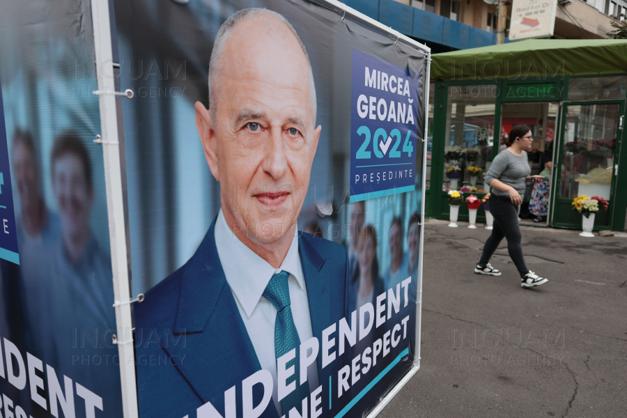 BUCURESTI - ALEGERI 2024 - CANDIDAT PREZIDENTIALE - AFIS ELECTORAL - 11 SEP 2024