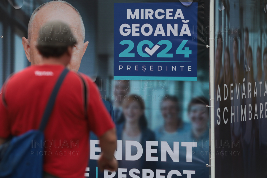 BUCURESTI - ALEGERI 2024 - CANDIDAT PREZIDENTIALE - AFIS ELECTORAL - 11 SEP 2024