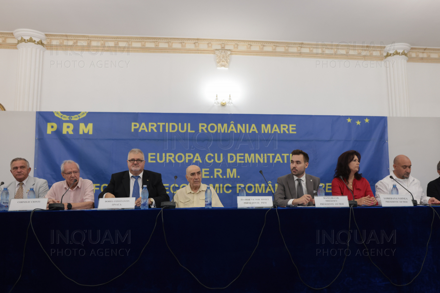 BUCURESTI - ALEGERI 2024 - CONSTITUIREA ALIANTEI ROMANIA MARE - 4 AUG 2024