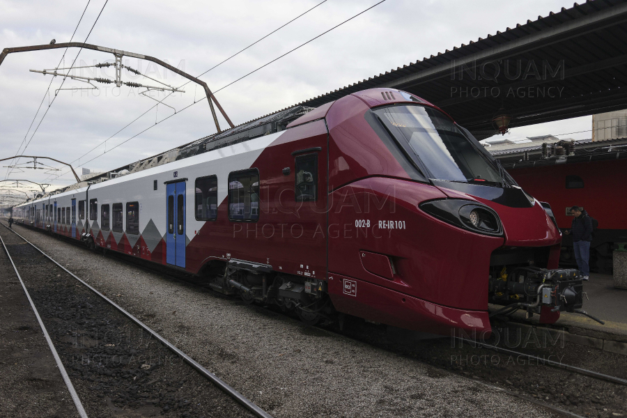 BUCURESTI - ALEGERI 2024 - CURSA INAUGURALA - TREN ALSTOM - 20 NOI 2024