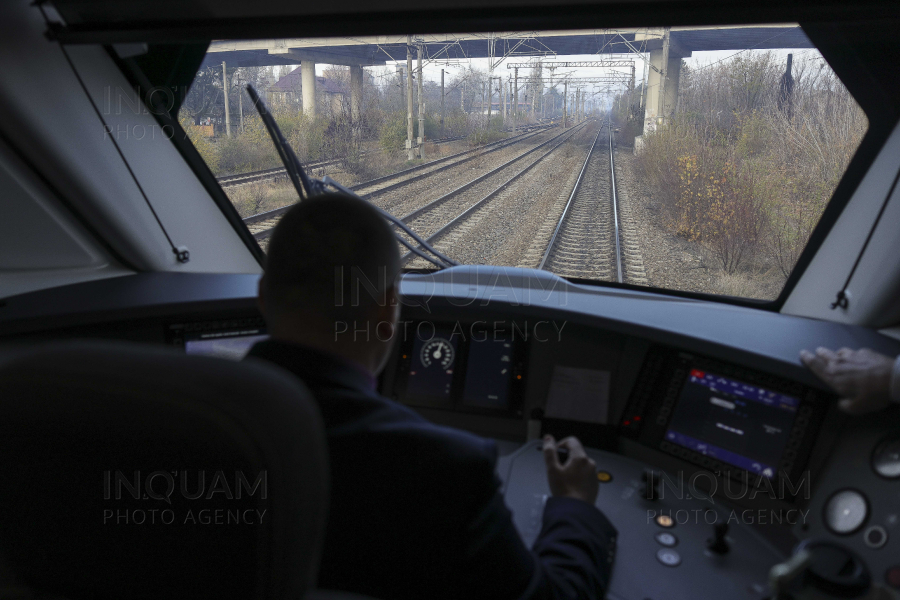 BUCURESTI - ALEGERI 2024 - CURSA INAUGURALA - TREN ALSTOM - 20 NOI 2024