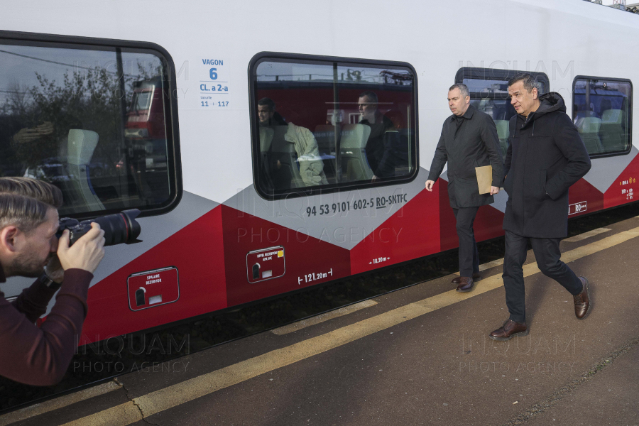 BUCURESTI - ALEGERI 2024 - CURSA INAUGURALA - TREN ALSTOM - 20 NOI 2024