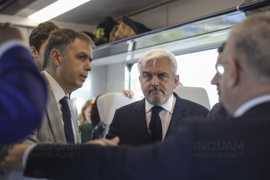 BUCURESTI - ALEGERI 2024 - CURSA INAUGURALA - TREN ALSTOM - 20 NOI 2024