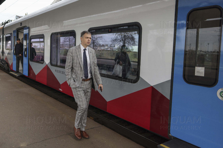 BUCURESTI - ALEGERI 2024 - CURSA INAUGURALA - TREN ALSTOM - 20 NOI 2024