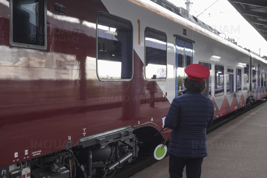 BUCURESTI - ALEGERI 2024 - CURSA INAUGURALA - TREN ALSTOM - 20 NOI 2024