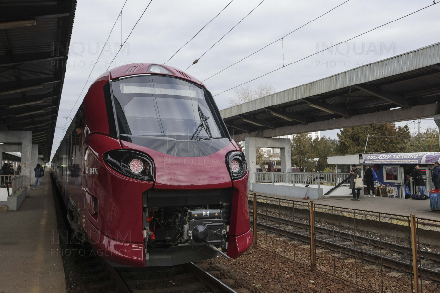 BUCURESTI - ALEGERI 2024 - CURSA INAUGURALA - TREN ALSTOM - 20 NOI 2024