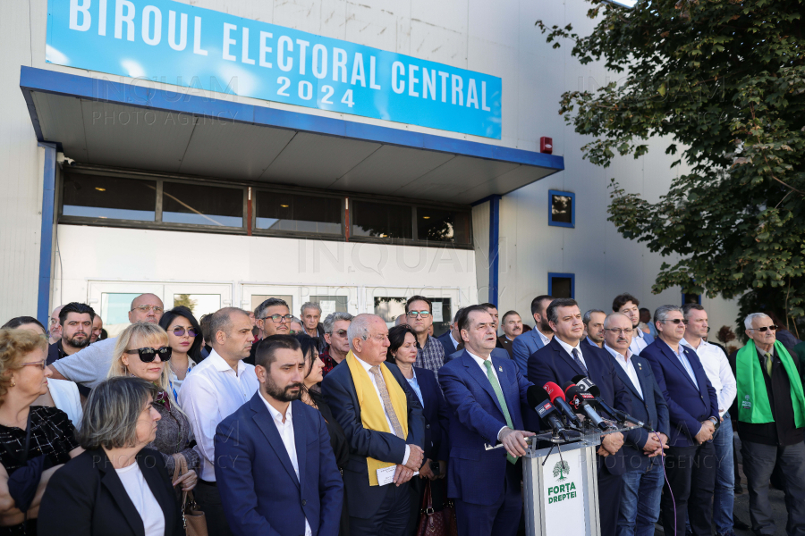 BUCURESTI - ALEGERI 2024 - DEPUNERE CANDIDATURA - BEC - FORTA DREPTEI - 14 OCT 2024