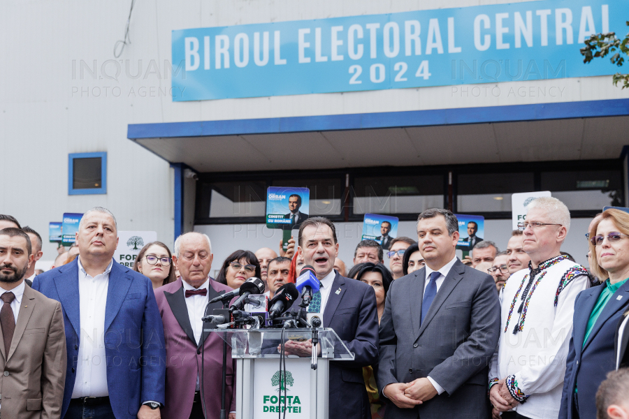 BUCURESTI - ALEGERI 2024 - DEPUNERE CANDIDATURA - BEC - LUDOVIC ORBAN - 5 OCT 2024