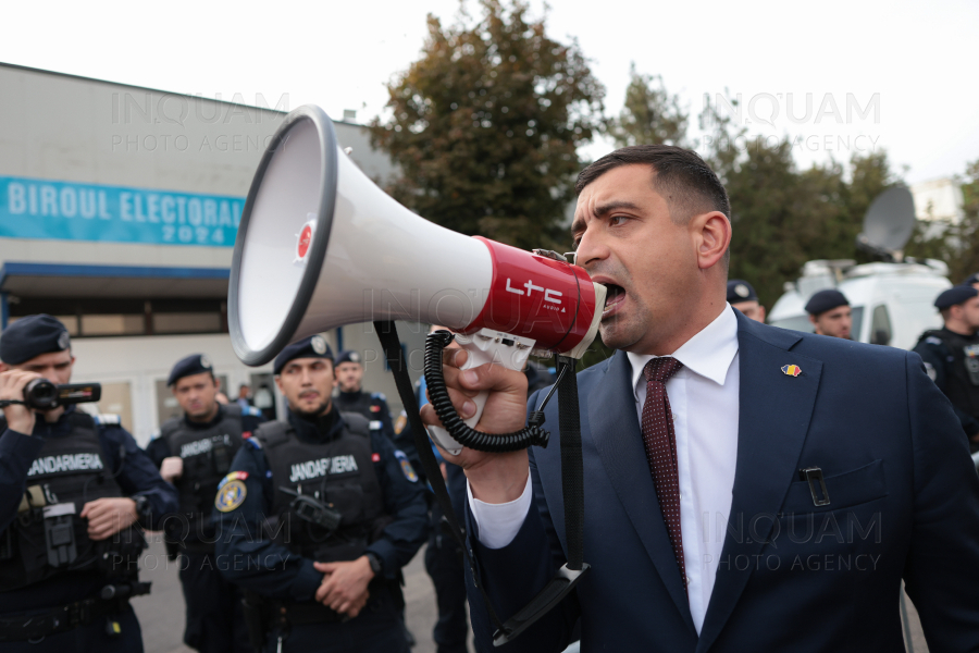 BUCURESTI - ALEGERI 2024 - PROTEST AUR - BEC - 24 OCT 2024