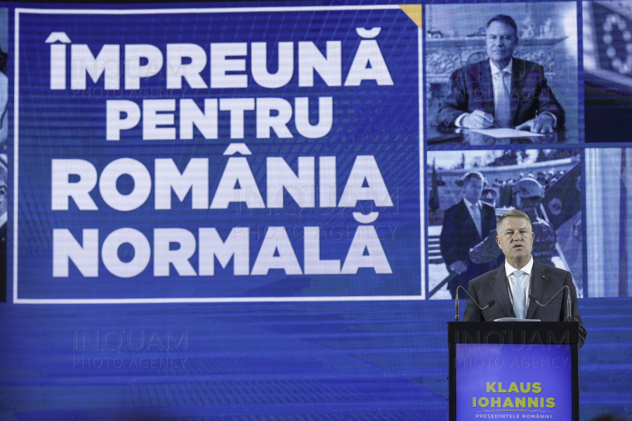 BUCURESTI - ALEGERI PREZIDENTIALE 2019 - KLAUS IOHANNIS - PREZENTARE PROGRAM PREZIDENTIAL