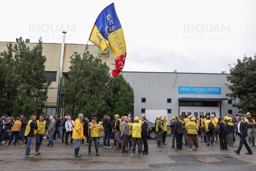 BUCURESTI - BEC - DEPUNERE CANDIDATURA PREZIDENTIALE - AUR - 30 SEP 2024