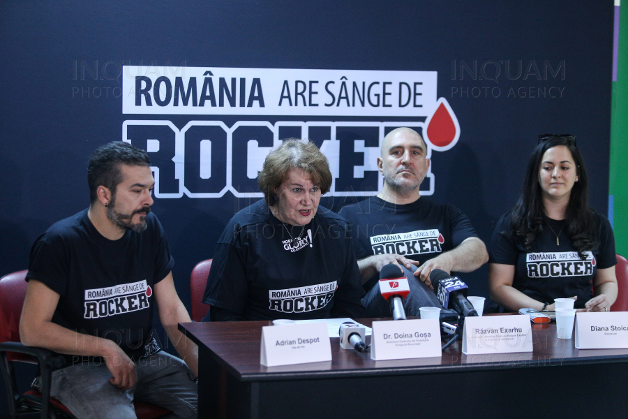 BUCURESTI - CAMPANIE DONARE SANGE - ROMANIA ARE SANGE DE ROCKER- 