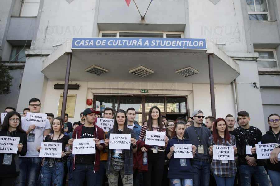 BUCURESTI - CASA DE CULTURA A STUDENTILOR - PROTEST - JUSTITIE