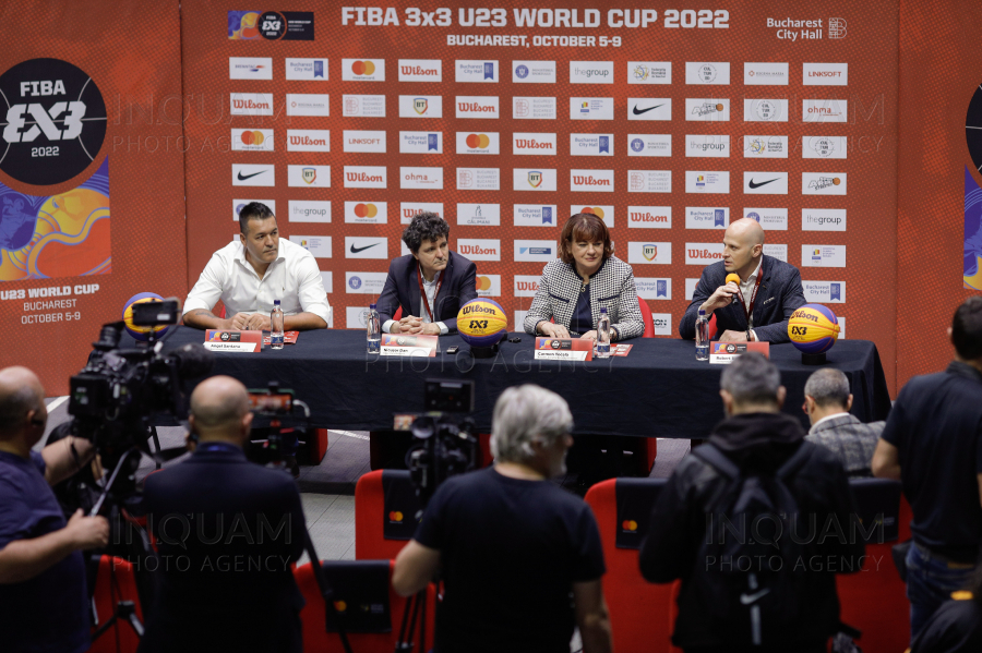 BUCURESTI - CONFERINTA - FIBA 3X3 U23 WORLD CUP - 5 OCT 2022