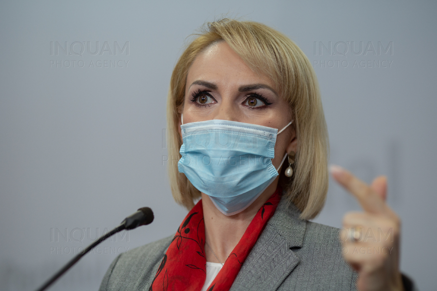 BUCURESTI - CONFERINTA - PSD - GABRIELA FIREA - 29 NOI 2020