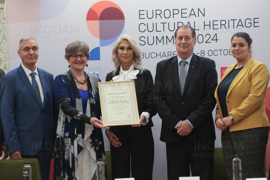 BUCURESTI - CONFERINTA - SUMMITUL EUROPEAN AL PATRIMONIULUI - 18 SEP 2024