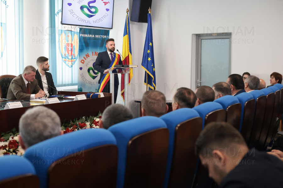 BUCURESTI - CONSTITUIREA CONSILIULUI LOCAL SECTOR 5 - 4 NOI 2024