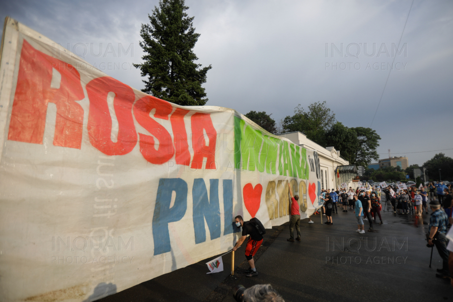 BUCURESTI - COTROCENI - PROTEST - ROSIA MONTANA - 11 IUL 2021