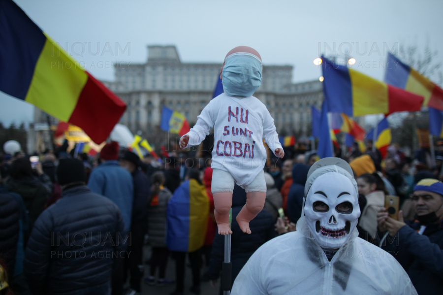 BUCURESTI - COVID-19 - PROTEST RESTRICTII - 20 MAR 2021