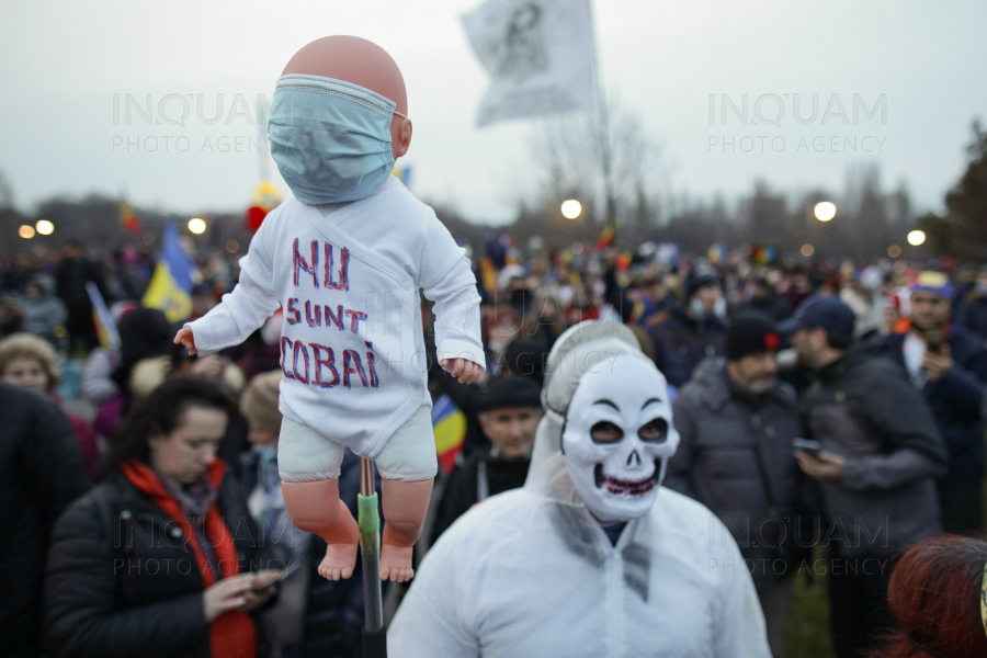 BUCURESTI - COVID-19 - PROTEST RESTRICTII - 20 MAR 2021