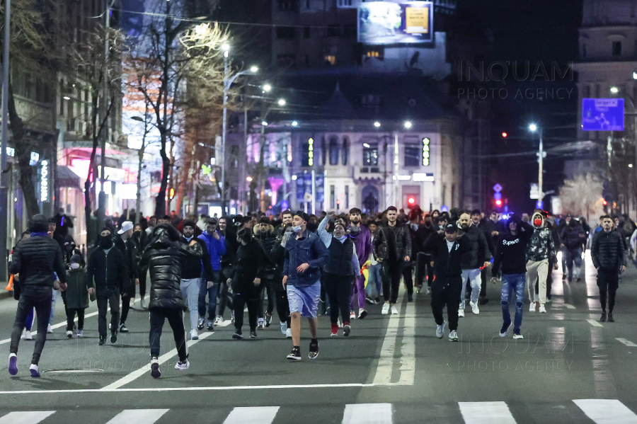 BUCURESTI - COVID-19 - VIOLENTE - PROTEST - MASURI GUVERN - 30 MAR 2021