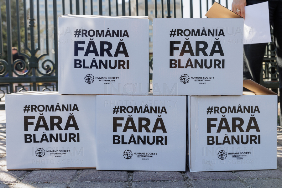 BUCURESTI - DEPUNERE SEMNATURI INTERZICERE FERME DE BLANURI - 27 SEP 2024