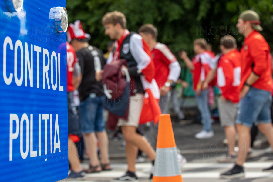 BUCURESTI - EURO 2020 - SUPORTERI - AUSTRIA - MACEDONIA DE NORD - 13 IUN 2021