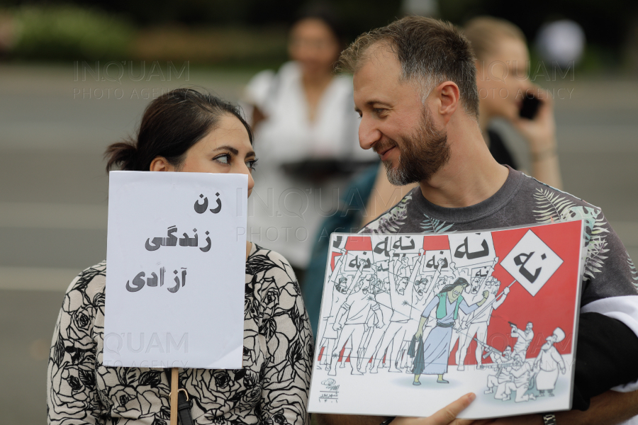 BUCURESTI - EVENIMENT - SOLIDARIZARE CU FEMEILE DIN IRAN - 1 OCT 2022