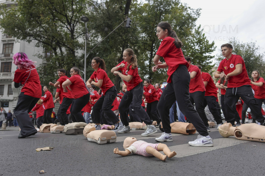 BUCURESTI - FLASH-MOB - ZIUA MONDIALA A RESUSCITARII - 16 OCT 2024