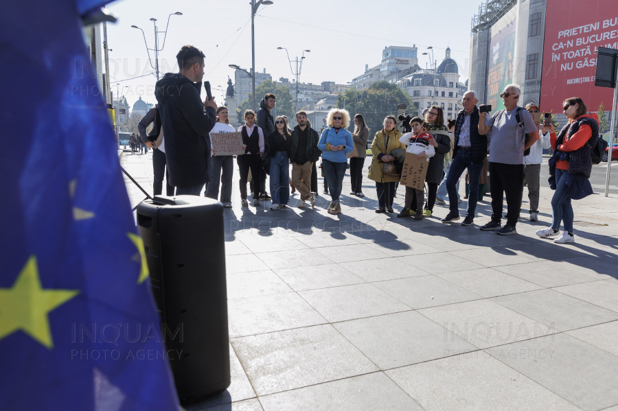 BUCURESTI - FLASHMOB IN SUSTINEREA MAIEI SANDU - 27 OCT 2024