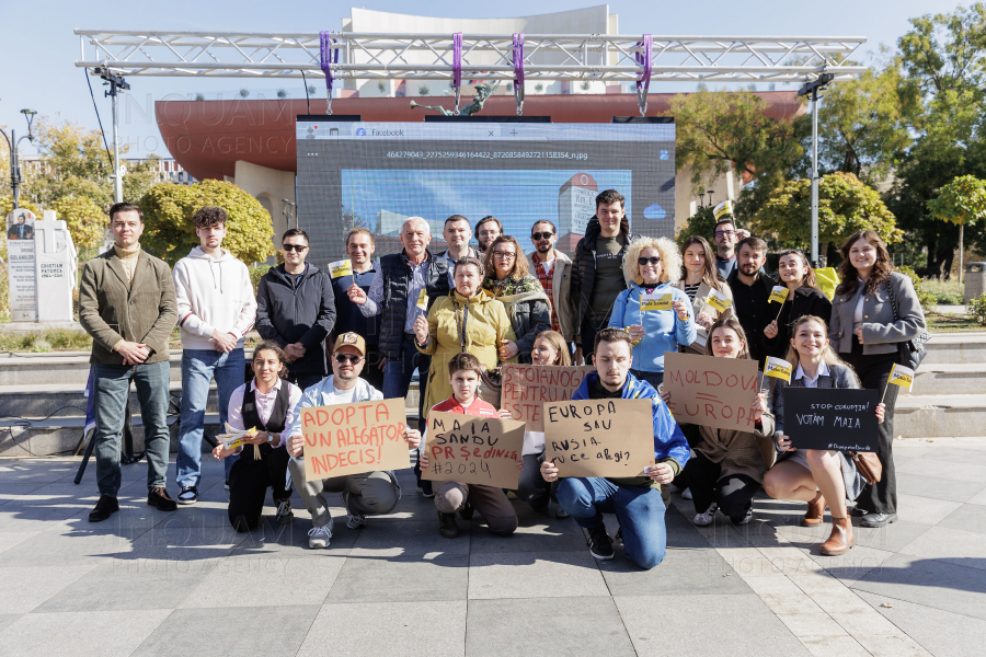 BUCURESTI - FLASHMOB IN SUSTINEREA MAIEI SANDU - 27 OCT 2024