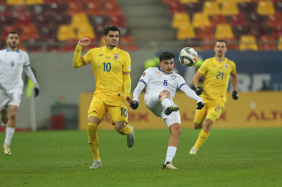 BUCURESTI - FOTBAL - LIGA NATIUNILOR - ROMANIA - CIPRU - 18 NOI 2024